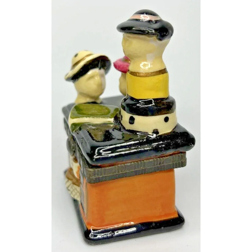 Vintage Dresser with Hats‎ Style Trinket Box SKU PB193